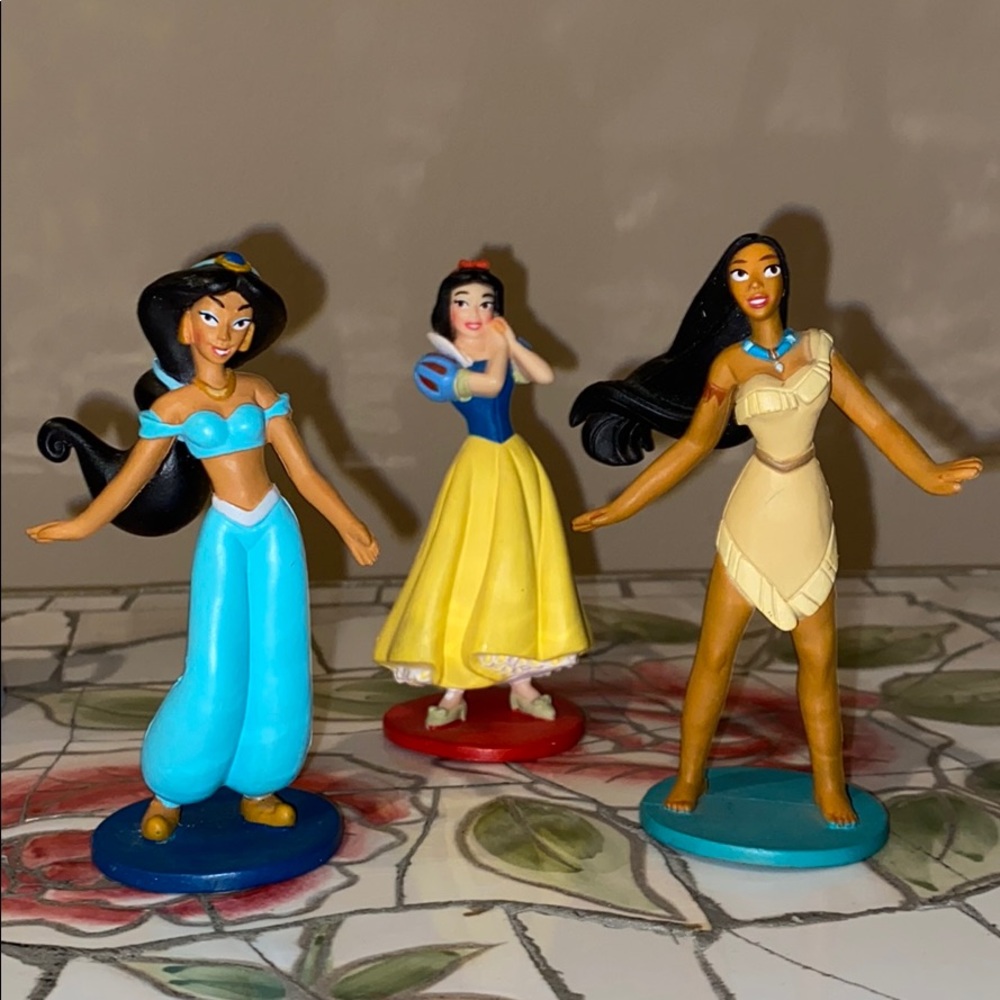 Disney Store Princess Figurine Figures Set of 6 - Picture 3 of 3